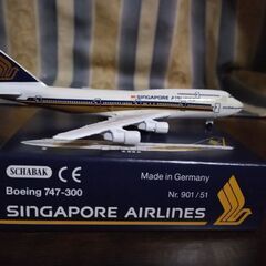 【ネット決済・配送可】schaabak1/600シンガポール航空...