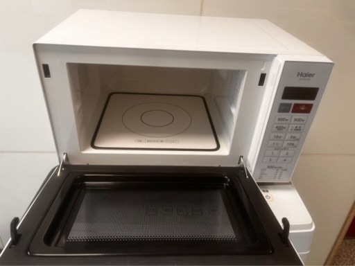 ハイアール、洗濯機、冷蔵庫、電子レンジ。