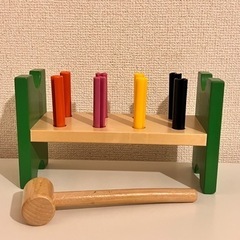 IKEA 知育玩具 木のおもちゃ 大工 ハンマー トンカチ