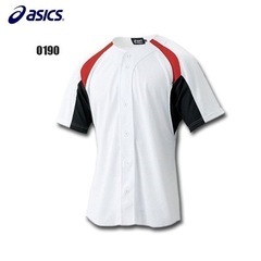 【新品】アシックス 野球用 ゲームシャツ BAK005 0190...