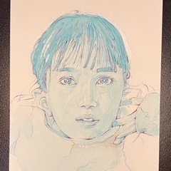 ✍️青い似顔絵描きます✍️