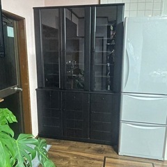 無料　結構重い木製　食器戸棚