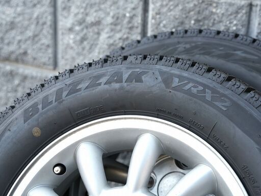 新品同様2022年製造ブリザックVRX2155/70R13ほぼ10分山・スズキ純正  
