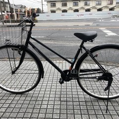 27インチ自転車】美品❗️変速なし サイクルベースあさひ製 前カゴ新品❗️
