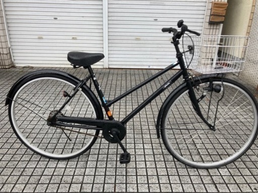 【27インチ自転車】美品❗️変速なし　サイクルベースあさひ製　前カゴ新品❗️スペアキーあり　若林自転車　浜大津店　SALE中❗️