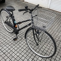 【27インチ自転車】美品❗️変速なし　サイクルベースあさひ製　前カゴ新品❗️スペアキーあり　若林自転車　浜大津店　SALE中❗️ 27インチ自転車】美品❗️変速なし サイクルベースあさひ製 前カゴ新品❗️
