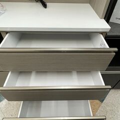 💙未使用!! 三幸ジャパン 2面レンジボード サイド収納付き 💛定価￥348,000💛 スチームオーブン対応 ソフトクローズ💙817