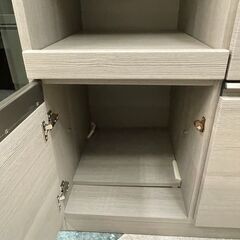 💙未使用!! 三幸ジャパン 2面レンジボード サイド収納付き 💛定価￥348,000💛 スチームオーブン対応 ソフトクローズ💙817