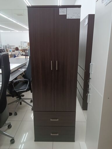 ★ジモティ割あり★ NITORI クローゼット ダークブラウン H180×D55×W59.3 クリーニング済み HJ1964