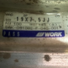 work ヴァリアンツァ　D3S １９インチ　ホイール