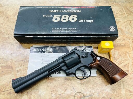 マルシン S\u0026W M586 .357マグナム 6インチ HW モデルガン