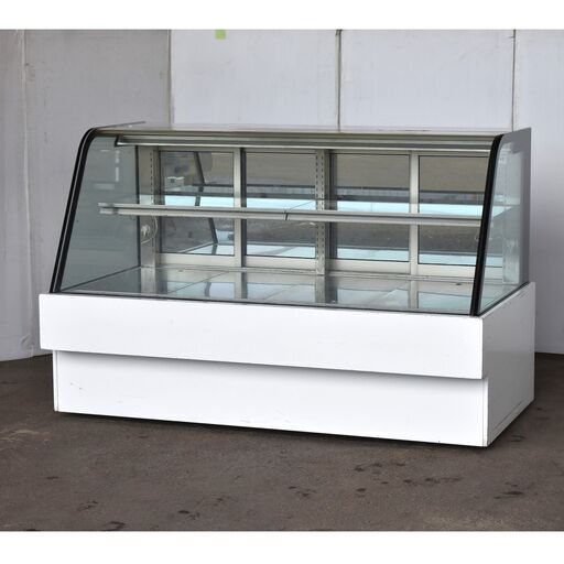 ≪yt1076ジ≫ 冷凍ショーケース 対面ショーケース 幅170cm 三相200V メーカー不明 特注品? 簡易冷却確認済 現状品 51203-03