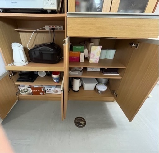 ニトリ食器棚】2019年4月購入 2026年4月】ニトリ 食器棚、レンジ