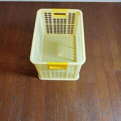 洗濯物入れ プラスチックケース 黄色 無料 収納ケース