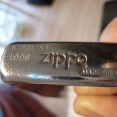 【90\'s、Zippo ・STERLING U.S.A.SILVER 1996年製】