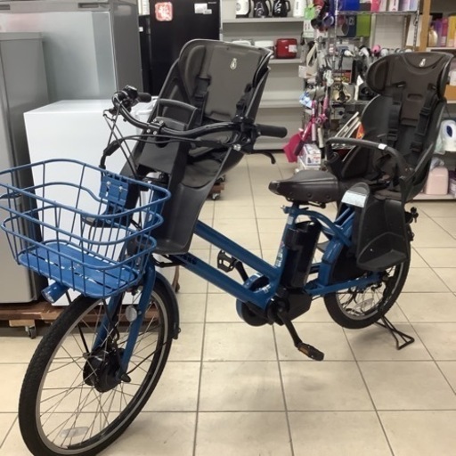 BRIDGESTONE ブリヂストン　電動アシスト自転車　電動自転車　自転車BIkke GRI 前24インチ、後20インチ　3段変速　前後チャイルドシート付き