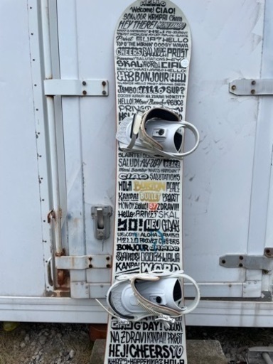 ②BURTON スノーボード ビンディング付 Burton Custom 60 160