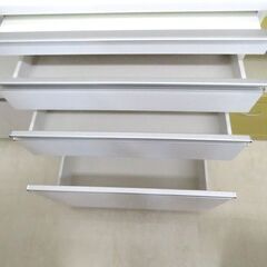 北海道 千歳市/恵庭市 近郊配送 松田家具 セパレート食器棚 ホワイト 