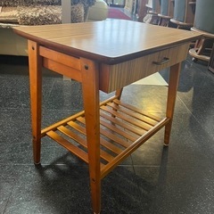 【レア】ビンテージ　カリモク　天板ガラス　サイドテーブル　karimoku 希少】 カリモク Karimoku サイドテーブル テーブル おしゃれ