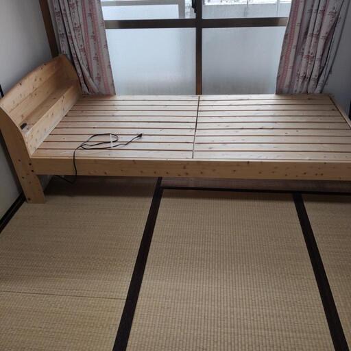 ヒノキのベッド引き取り限定