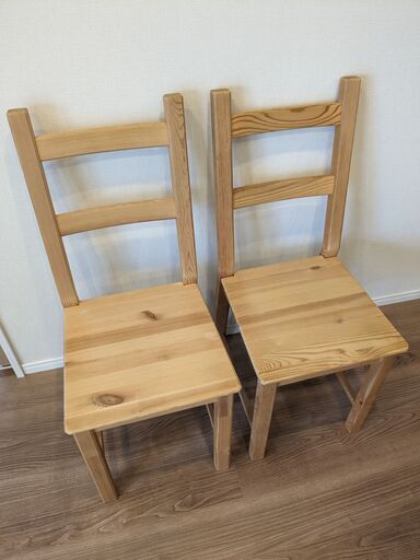 IKEA ivar（イーヴァル） ダイニングチェア 2脚セット