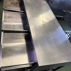 引出し付き調理台 1500x600x800