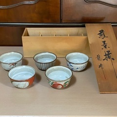 『予約済』【未使用】煎茶椀（龍峰窯）※箱つき