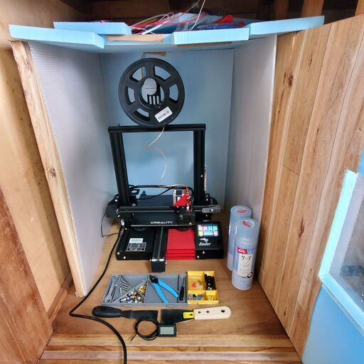 【値下中】3Dプリンタ Ender 3 Pro　組み立て済みいろいろカスタム(カラーディスプレイ、ガラスベッド、ダイレクトエクストルーダー化etc))
