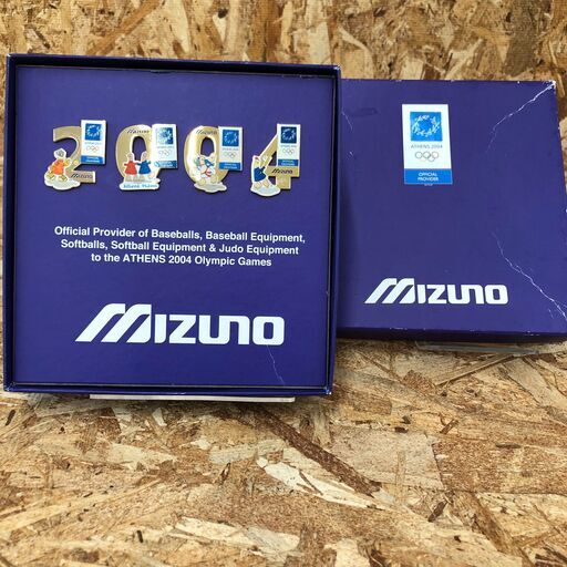 Wa716　MIZUNO　2004年アテネオリンピック　記念ピンバッジセット