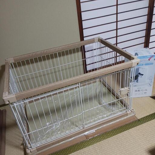 ペット用ケージ　消臭ペール　セット