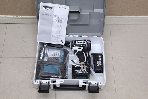 Makita マキタ 充電式インパクトドライバ (バッテリー・充電器・ケース付) ホワイト TD138DRFXW (D5450ahxwY)