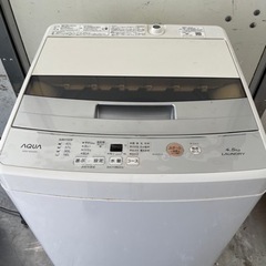 AQUA 洗濯機　2018年製　4.5キロ　美品