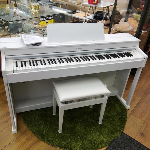電子ピアノ　ピアノ　カシオ　セルヴィアーノ　CELVIANO   ap470 　AP-470　2019年製　ホワイト　椅子付き　エキスパート藤沢辻堂