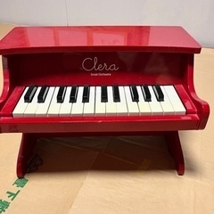 【西宮引き取り】子供おもちゃ　ピアノ　赤