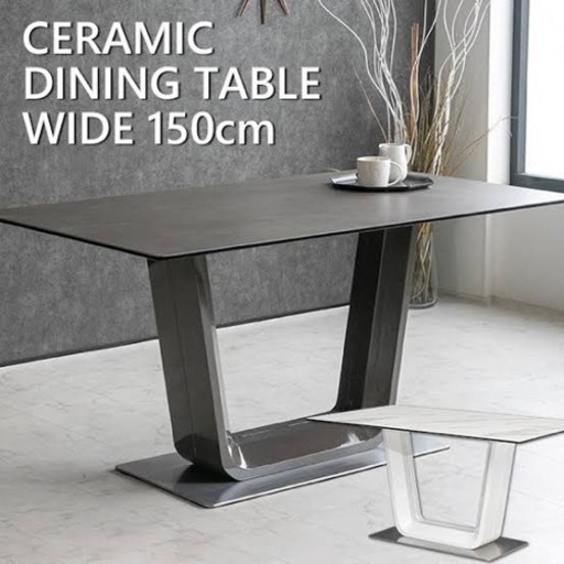 スペイン製セラミックテーブル 150cm 4人掛け