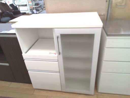★ジモティ割あり★ ニトリ レンジ台 ホワイト H101×D51×W88 クリーニング済み TK1466