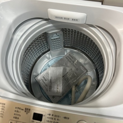 配送可【アクア】7k洗濯機☆2022年製 クリーニング済/6ヶ月保証付 管理  