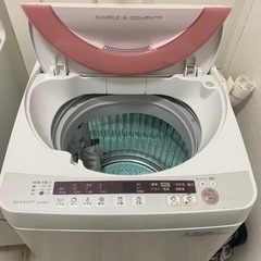 [お渡し先決定] 洗濯機 SHARP 6.0kg