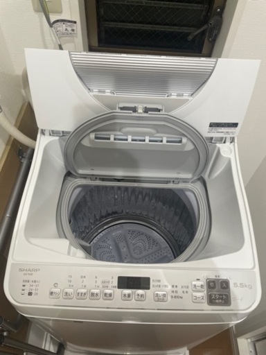 洗濯機【SHARP ES-TX5F-S】 縦型洗濯乾燥機 シルバー系 ES-TX5F-S [