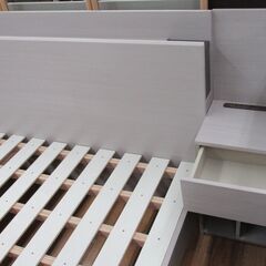 R321 ファニチャードーム 幅198cmキングサイズ＆両サイドテーブルセット Used・美品