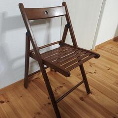 IKEA　折り畳みチェア　木製