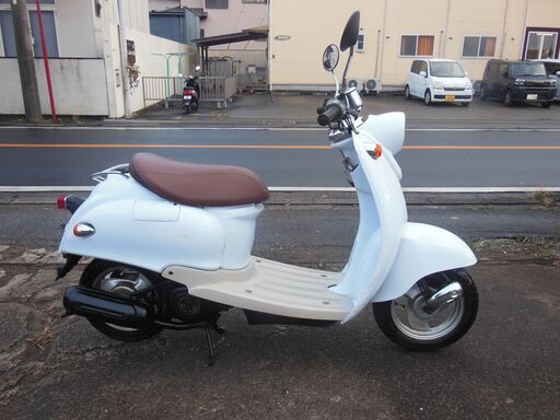2st YAMAHA VINOビーノ ホワイト セル始動　メーターオーバー速く好調 納車整備点検済み バッテ新他かなりお金掛け交換整備してあり  登録後すぐ乗り出せます。直接引き渡し　配送手配も可　SA10J　５AU　４JP　原付