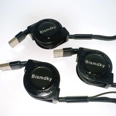 【新品♪Bismdky 3in1マルチ USB巻き取り充電ケーブ...