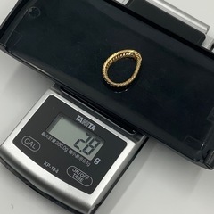 売り切れました。K18 18金　12面トリプル　喜平　リング　2.8g 15号