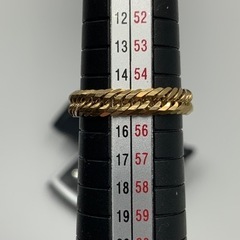 売り切れました。K18 18金　12面トリプル　喜平　リング　2.8g 15号
