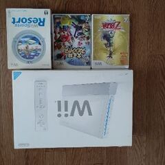 Nintendo Wii RVL-S-WD 本体 ゲームソフト3...