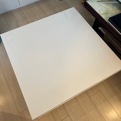 【ネット決済】白　ローテーブル　正方形