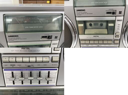 希少！元箱有り！バブル期ラジカセ BOM BEAT12 RT-8900SD ベルト交換