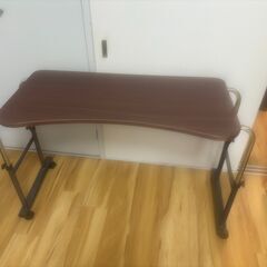 ニトリ ベッド用テーブル 幅・高さ調節可能 机
