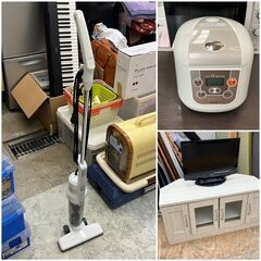 【受付終了】一人暮らし家電セット♬①冷蔵庫②洗濯機③電子レンジ④テレビ⑤炊飯器⑥掃除機⑦TVボード♡配送設置無料♬
